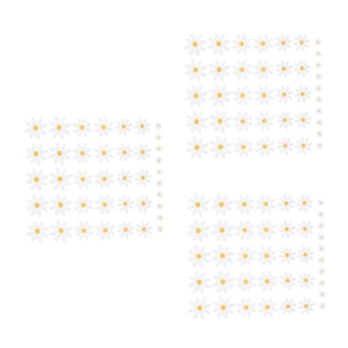 DIYEAH 120 Stück Teiliges Bestickte Gänseblümchen Aufbügel-patches mit Starkem Haftkleber Verschiedene Leichte Diy-stoffapplikationen zum Aufnähen für Kleidung Jeans Taschen und von DIYEAH