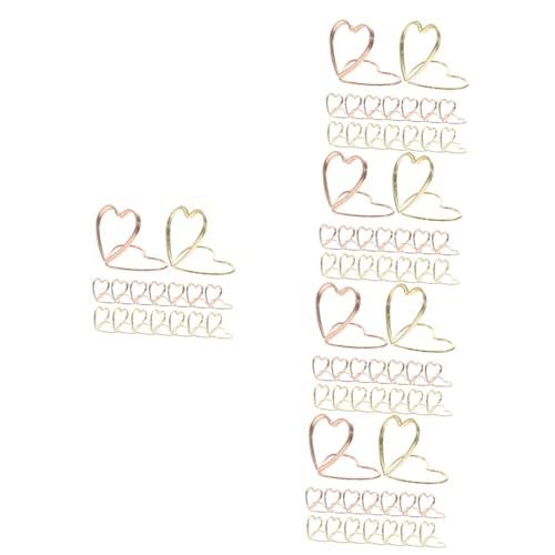 DIYEAH 120 Stück Teiliges Büroklammern Herzform aus Langlebiger Legierung Starke Klemmkraft Dekorative Büroklammern Roségold und Gold Vielseitig für Dokumente Lesezeichen Karten und DIYEAH 120 Stück Teiliges Büroklammern Herzform aus Langlebiger Legierung Starke Klemmkraft Dekorative Büroklammern Roségold und Gold Vielseitig für Dokumente Lesezeichen Karten und von DIYEAH