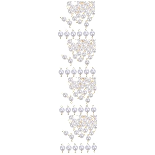 DIYEAH 120 Stück Teiliges Perlen Schmuck Charms mit Transparenter Aufbewahrungsbox Vielseitige Künstliche Perlen für Diy Ohrringe Halsketten Armbänder Verarbeitung Praktische Aufbewahrung von DIYEAH