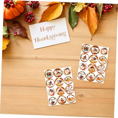 DIYEAH 120 Stück Thanksgiving Aufkleber Herbstliche Klebeetiketten Für Grußkarten Partydeko Basteln Starke Haftung Saisonale Sticker Für Umschläge Geschenkverpackungen DIYEAH 120 Stück Thanksgiving Aufkleber Herbstliche Klebeetiketten Für Grußkarten Partydeko Basteln Starke Haftung Saisonale Sticker Für Umschläge Geschenkverpackungen von DIYEAH