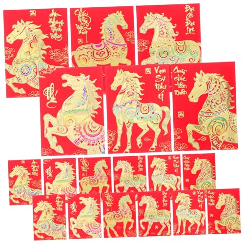 DIYEAH 120 Stück Vietnamesische Rote Umschläge Pferdejahr Hong Bao Papier Geldumschläge Frühlingsfest Neujahrsdekorationen Glückswünsche Lai See für Hochzeit Geburtstagsfeier DIYEAH 120 Stück Vietnamesische Rote Umschläge Pferdejahr Hong Bao Papier Geldumschläge Frühlingsfest Neujahrsdekorationen Glückswünsche Lai See für Hochzeit Geburtstagsfeier von DIYEAH