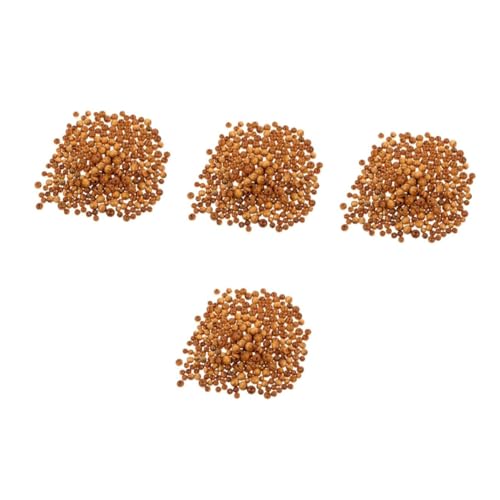 DIYEAH 1200 Stücke Dekorative Holzperlen Rund Naturbelassen zum Basteln Holzperlen für DIY Schmuck Makramee Armband Halskette Lernspielzeug von DIYEAH