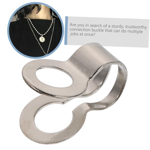 DIYEAH 125 Stück Teiliges Bead Chain Verbinder Tag Fastener DIY Schmuckverschluss Karabiner Armbandherstellung Charm Zubehör Vielseitig Einsetzbar von DIYEAH