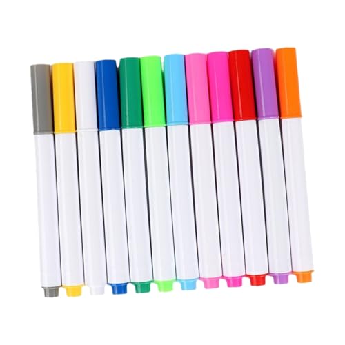 DIYEAH 12Stücke Abwischbare Neon Marker für Erasable Liquid Pens für LED und Acryltafeln Zeichnen und Kritzelzeichnen Lebendigen Farben von DIYEAH