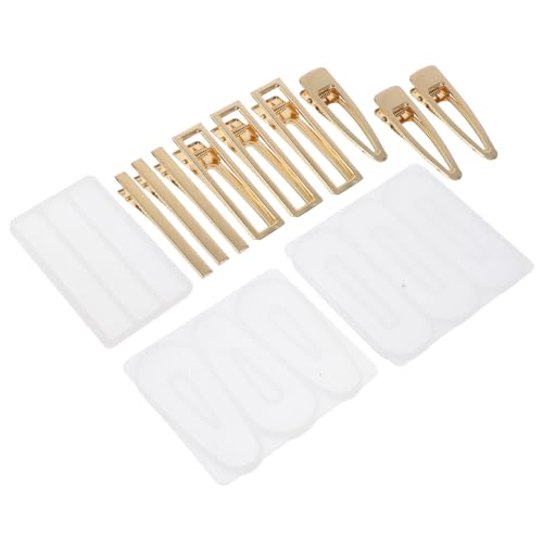 DIYEAH 12Stücke DIY Silikonformen Set für Haarclips Teiliges Epoxidharz Gießform Kit mit Verschiedenen Designs und Metallzubehör für Schmuckherstellung und Bastelarbeiten DIYEAH 12Stücke DIY Silikonformen Set für Haarclips Teiliges Epoxidharz Gießform Kit mit Verschiedenen Designs und Metallzubehör für Schmuckherstellung und Bastelarbeiten von DIYEAH