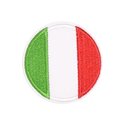 DIYEAH 12Stücke Runde Flagge Applikationen Stoffaufkleber Stickerei Patches für Kleidung Selbstklebend und Aufbügelbar zur Reparatur und Dekoration von Textilien von DIYEAH