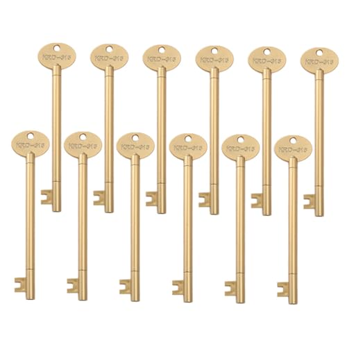DIYEAH 12Stücke Schlüssel Form Stifte Kreative Notizstifte Für Süße Schreibgeräte Für Büro Und Home Office Goldene Kugelschreiber Für Elegante von DIYEAH