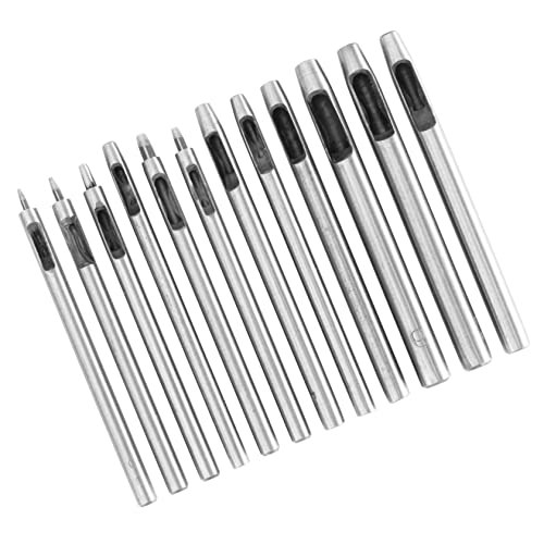 DIYEAH 12Stücke Teiliges Lederwerkzeug Set Hohlstanzer Für Verschiedene Strapazierfähiger Legierter Für Gürtel Uhrenarmbänder Und Lederhandwerk DIYEAH 12Stücke Teiliges Lederwerkzeug Set Hohlstanzer Für Verschiedene Strapazierfähiger Legierter Für Gürtel Uhrenarmbänder Und Lederhandwerk von DIYEAH
