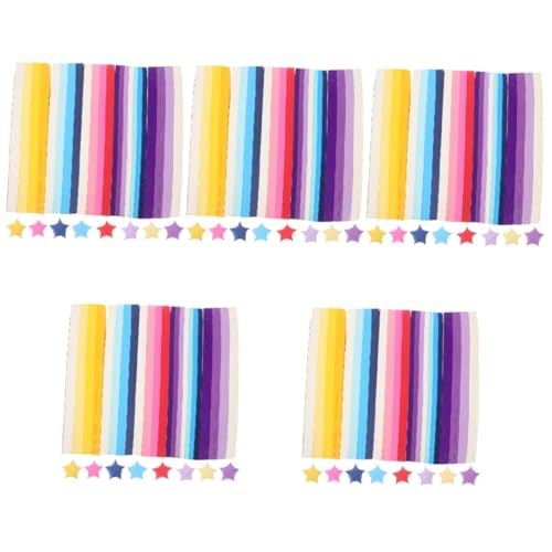 DIYEAH 13500 Stck. Teiliges Origami Papier Sternstreifen Bunte Dicke Faltpapierstreifen für Diy Dekoration Weihnachtsbastelei Handarbeit und Party Farben für Kreative Bastelprojekte von DIYEAH