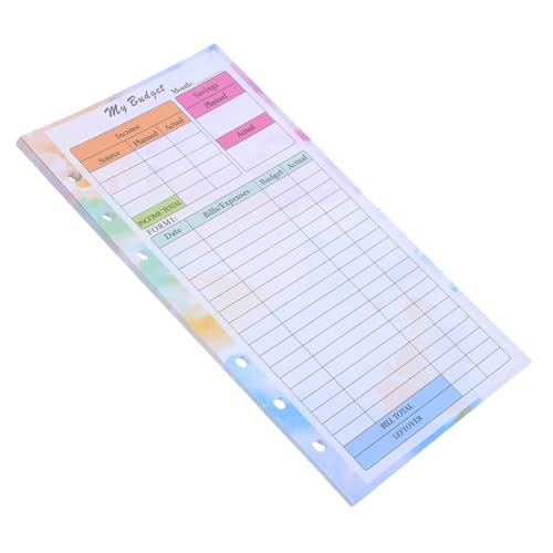 DIYEAH 14 Blatt Planungs- und Haushaltsbuch Ringbuch Einsätze Planungszubehör Budgetplaner mit Geldumschlägen Planerzubehör nachfüllbarer Planerordner Planereinsätze Ordnerplaner Papier von DIYEAH