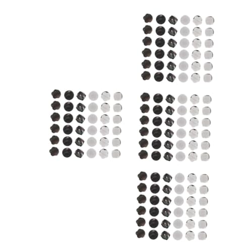 DIYEAH 144 Pcs Teiliges Damen Blusenknöpfe aus Kunstperlmutt Sichere Ansteckknöpfe für Hemdkragen Verhindert Versehentliche Öffnung Vielseitig für DIY Kleidungsschutz und Dekoration von DIYEAH