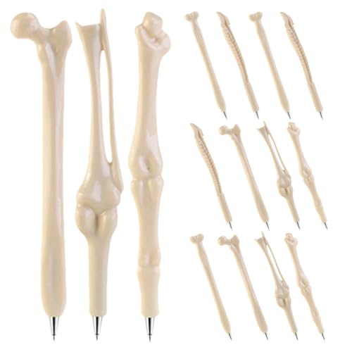 DIYEAH 15 Kugelschreiber in Knochenform, Einzigartiges Skelett-design, Glatte Schreibstifte für Halloween-partygeschenke, Bürobedarf Und Geschenke für Den Unterricht DIYEAH 15 Kugelschreiber in Knochenform, Einzigartiges Skelett-design, Glatte Schreibstifte für Halloween-partygeschenke, Bürobedarf Und Geschenke für Den Unterricht von DIYEAH