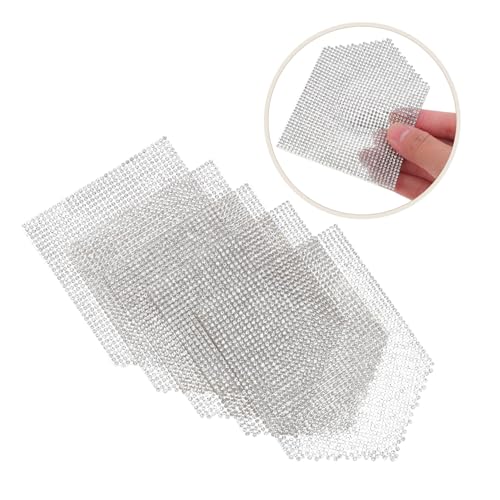 DIYEAH 15 Stck. Strass Bügelbilder für Kleidung Einfache Eisenanwendung Applikationen für Jeans Jacken Taschen Schulter und Brustbereich Vielseitige DIY Verzierung Weiß von DIYEAH