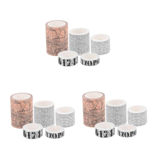 DIYEAH 15 Stck. Teiliges Vintage Briefpapier Washi Tape Dekoratives Scrapbook Klebeband aus Papier Einfach Klebendes Rückstandslos Entfernbares DIY Bastelband für Notizbücher und Kreative DIYEAH 15 Stck. Teiliges Vintage Briefpapier Washi Tape Dekoratives Scrapbook Klebeband aus Papier Einfach Klebendes Rückstandslos Entfernbares DIY Bastelband für Notizbücher und Kreative von DIYEAH