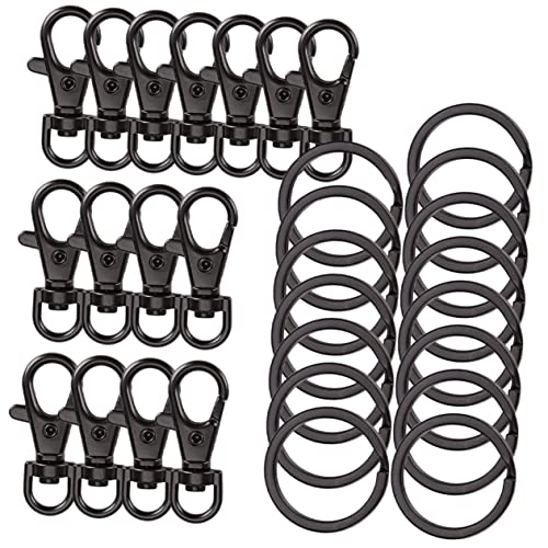 DIYEAH 15 Stück Karabiner Schlüsselanhänger Schlüsselbund Schlüsselringe Haken Verschlüsse Zubehör Zur Schlüsselanhängerherstellung Schlüsselanhänger Für Bastelarbeiten Metall Black DIYEAH 15 Stück Karabiner Schlüsselanhänger Schlüsselbund Schlüsselringe Haken Verschlüsse Zubehör Zur Schlüsselanhängerherstellung Schlüsselanhänger Für Bastelarbeiten Metall Black von DIYEAH