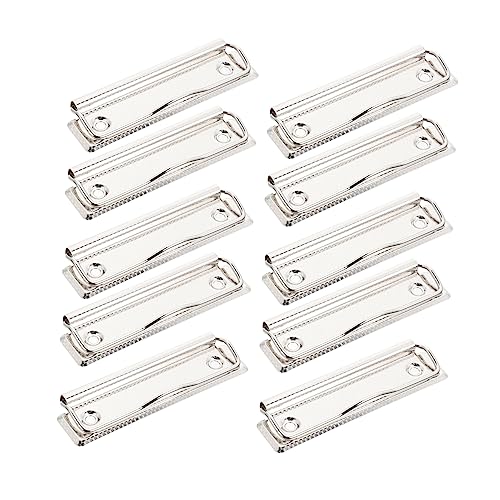DIYEAH 15 Stück Schreibwaren mit montierbar Clips Clips Zwischenablage Aluminium büroartikel bürobedarf bürozubehör Klemme für Büro-Klemmbretter Clip für Schul-Klemmbretter Eisen Silver von DIYEAH
