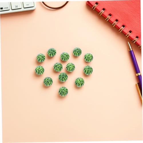 DIYEAH 15 Stück Teiliges Perlen Wassermelone Bunte Kunststoff mit Realistischem Druck Leichte Schmuck Spacer Beads für Diy Armbänder Halsketten Bastelzubehör für Sommer Accessoires DIYEAH 15 Stück Teiliges Perlen Wassermelone Bunte Kunststoff mit Realistischem Druck Leichte Schmuck Spacer Beads für Diy Armbänder Halsketten Bastelzubehör für Sommer Accessoires von DIYEAH