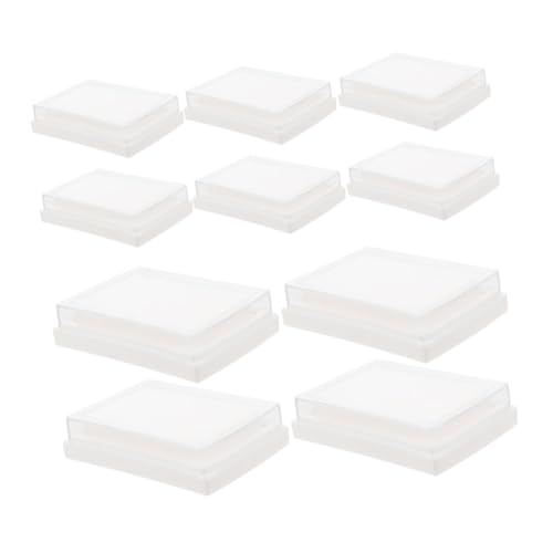 DIYEAH 15 Stück Teiliges Wiederverwendbare Leere Stempelkissen für Diy Bastelprojekte und Bürobedarf Hochdichte Schwamm Tintenpads für Kreative Anwendungen und Scrapbooking von DIYEAH
