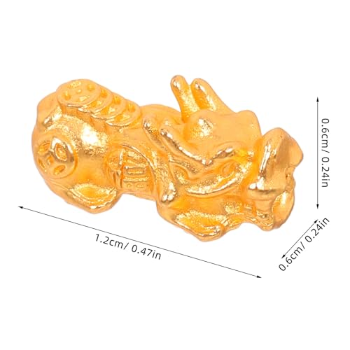 DIYEAH 15 Stück vergoldete Pixiu-Abstandsperlen, 3D-Metall, chinesische Fengshui-Glücksperlen, 1,2 x 0,6 cm, für Armband, Halskette, Schmuckherstellung DIYEAH 15 Stück vergoldete Pixiu-Abstandsperlen, 3D-Metall, chinesische Fengshui-Glücksperlen, 1,2 x 0,6 cm, für Armband, Halskette, Schmuckherstellung von DIYEAH