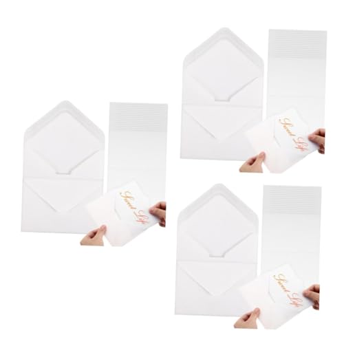 DIYEAH 150 Sätze Teiliges Weiße Grußkarten und Weiße Umschläge aus Hochwertigem Color Duplex Papier Klappkarten für Einladungen Danksagungen und Diy Kartenherstellung von DIYEAH