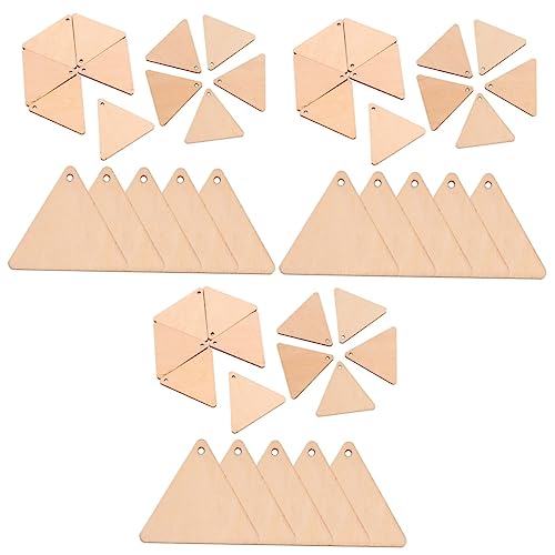DIYEAH 150 Stck Dreieckige Holzscheiben mit Loch Unbehandelte Holzplatten für DIY Basteln Bemalen und Dekoration Natürliche Holzstücke für Kreative Kunstprojekte und DIYEAH 150 Stck Dreieckige Holzscheiben mit Loch Unbehandelte Holzplatten für DIY Basteln Bemalen und Dekoration Natürliche Holzstücke für Kreative Kunstprojekte und von DIYEAH