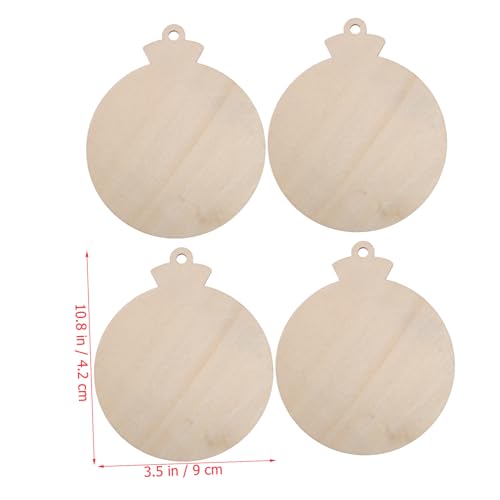 DIYEAH 150 Stck. Holzscheiben Weihnachtsdeko zum Basteln Naturbelassene Vorgebohrte Holzanhänger Vielseitig für Christbaum Fenster Türdekoration Kindergarten DIY Zubehör Warme von DIYEAH