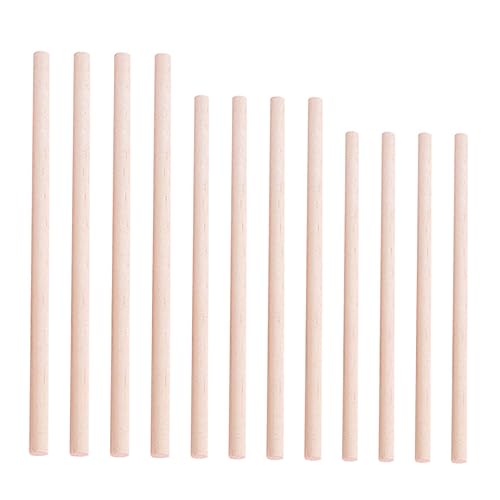 DIYEAH 150 Stück DIY Rundholz stangen rundholzstäbe DIY Holzstäbe Barren Dübelstöcke aus Hartholz Pole kleine Hartholzstäbchen Log-Sticks Geäst holz DIY material holzstangen selber machen von DIYEAH