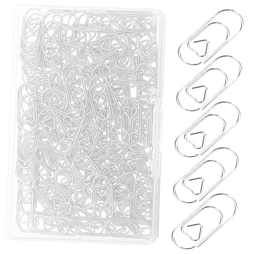 DIYEAH 150 Stück Mini Herz Büroklammern Metall Paperclips für Dokumente Rechnungen und Briefe Langlebig und Robust für Büro und Zuhause von DIYEAH