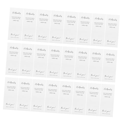 DIYEAH 150 Stück Selbstklebende Danke Aufkleber Leicht Abziehbar Verpackungs-etiketten für Versand und Geschenkboxen Vielseitig für Kleine Unternehmen Weiß Vertikal von DIYEAH