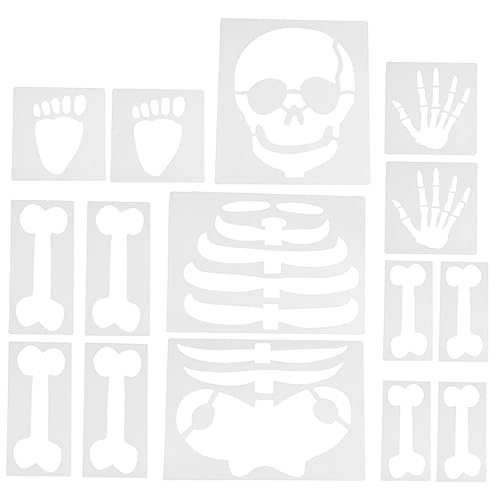 DIYEAH 15Blätter Halloween Skelett Schablonen Langlebige und Wiederverwendbare Wandkunstvorlagen für Malprojekte für Festdekoration DIYEAH 15Blätter Halloween Skelett Schablonen Langlebige und Wiederverwendbare Wandkunstvorlagen für Malprojekte für Festdekoration von DIYEAH