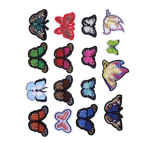 DIYEAH 16 Stück Gestickter Schmetterlings-Patch Dekorative Aufnäher schmetterling dekorationen Schmetterlingsklauen-Clips bestickt Applikation nähen Schmetterlinge Patch Plastik Colorful DIYEAH 16 Stück Gestickter Schmetterlings-Patch Dekorative Aufnäher schmetterling dekorationen Schmetterlingsklauen-Clips bestickt Applikation nähen Schmetterlinge Patch Plastik Colorful von DIYEAH