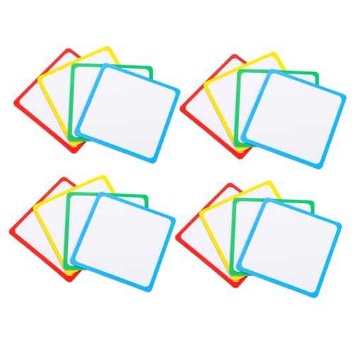 DIYEAH 16 Stück Magnetische Blankkarte Etiketten für Whiteboard trocken abwischbare Etiketten Whiteboard-Magnet magnetische namensschilder Magnetbuchstaben für das Klassenzimmer von DIYEAH