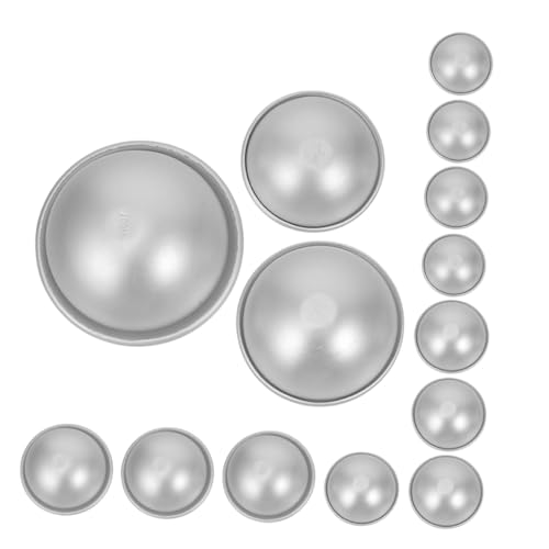 DIYEAH 16 Stück Teiliges Aluminium legierung Ballform DIY Badebomben Kugeln Seifen und Backwaren Leicht zu Reinigen Glatte Kanten Wiederverwendbar für Originelles Basteln DIYEAH 16 Stück Teiliges Aluminium legierung Ballform DIY Badebomben Kugeln Seifen und Backwaren Leicht zu Reinigen Glatte Kanten Wiederverwendbar für Originelles Basteln von DIYEAH