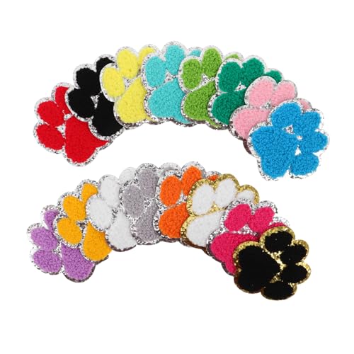 DIYEAH 16 Stück Teiliges Bunte Pfotenabdruck Patches mit Silberner Umrandung Bestickte DIY Bügel Nähapplikationen für Kleidung Taschen Hüte Jeans Individuell Verzierte Haustier-patch DIYEAH 16 Stück Teiliges Bunte Pfotenabdruck Patches mit Silberner Umrandung Bestickte DIY Bügel Nähapplikationen für Kleidung Taschen Hüte Jeans Individuell Verzierte Haustier-patch von DIYEAH