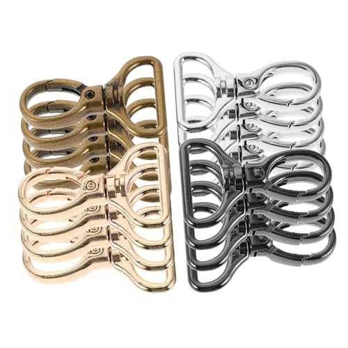 DIYEAH 16 Stück Teiliges Drehbare Karabinerverschlüsse aus D ring Innendurchmesser Metall lobster claw clips für DIY Schmuckherstellung Stilvolle Goldene Oberfläche von DIYEAH