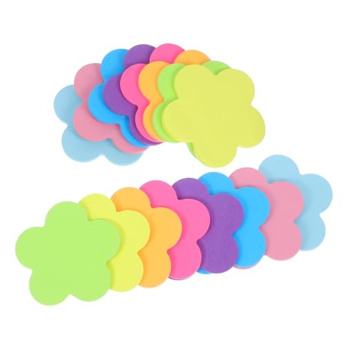 DIYEAH 16 Stück Teiliges Set Farbige Haftnotizen im Pflaumenblüten Design Selbstklebende Memo Notizzettel für Büro und Zuhause Kreative und Elegante Erinnerungen Einfach zu Beschriften von DIYEAH