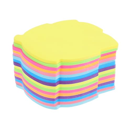 DIYEAH 16-teiliges selbstklebendes Notizblock-Set in Blattform, bunte Haftnotizen für Büro, Schule und Zuhause, verschiedene Farben, 8,8 x 4 cm von DIYEAH