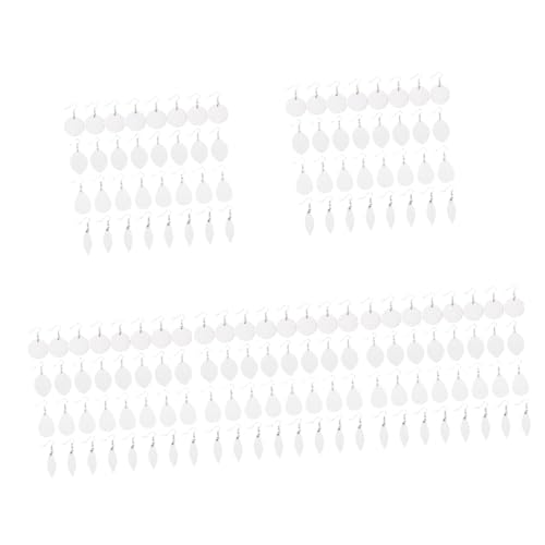 DIYEAH 160 Sätze Teiliges Set Sublimations Ohrring Pendants Doppelseitig Blank Hitzebeständig Langlebiges Legierungsmaterial Geeignet für Diy Schmuckherstellung und Handgemachte von DIYEAH