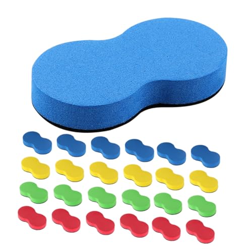 DIYEAH 160 Stck. Teiliges Mini EVA Whiteboard Radiergummi Wiederverwendbarer Waschbarer Eraser mit Lustiger Erdnussform Effektive Reinigung für Kreide und Whiteboardmarker Praktisch für von DIYEAH