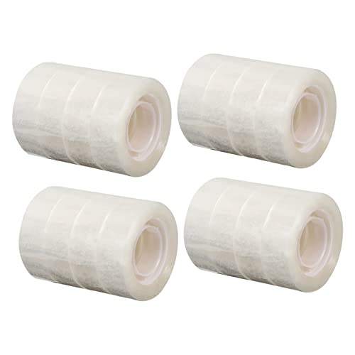 DIYEAH 16Stücke Transparentes Klebeband Hochwertiges Briefpapier Klebeband Unsichtbares Verpackungsband für Schule Büro und Versand Langlebig und Einfach zu Verwenden von DIYEAH