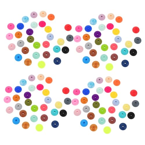 DIYEAH 1750 Stck. Teiliges Silikon Linsenperlen Bunte Silikon Abstandshalter für Halskette Armband Schlüsselanhänger DIY Schmuckherstellung Langlebig und Vielseitig von DIYEAH
