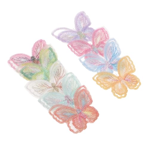 DIYEAH 18 Stück Schmetterling Organza Spitzen Applikationen Doppelter Lagen Stickerei Patches Zum Aufbügeln Und Annähen Für DIY Kleidung Jacken Rucksäcke Jeans Schuhe von DIYEAH