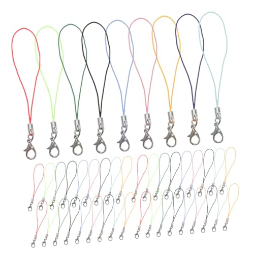DIYEAH 180 Stück Teiliges Buntes Lobster-karabiner-handyanhänger Vielseitige Leichte DIY Handy-armband Anhänger für Schmuck Schlüsselanhänger Taschen Kompatibel für Handyzubehör und von DIYEAH
