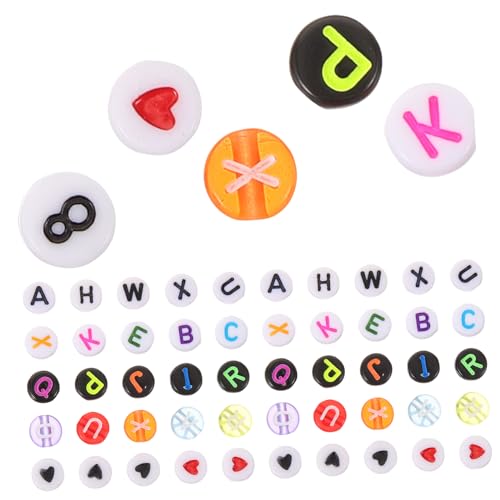 DIYEAH 1900 Stück Buchstabenperlen Acryl für Diy Schmuckherstellung Hochwertige Alphabetperlen für Armbänder und Kreative Bastelprojekte und Langlebig von DIYEAH