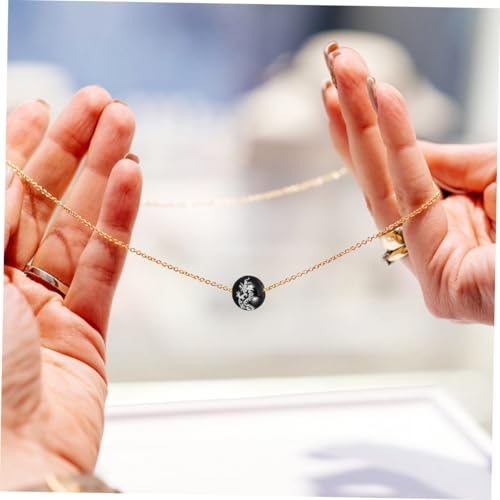 DIYEAH 192 Stck. Teiliges Runde Kristallperlen mit Silberner Folie Kunstvoll Geschnitzte Drachenmotive Natürliche Steine für Schmuckherstellung DIY Armband und Halskettenperlen von DIYEAH