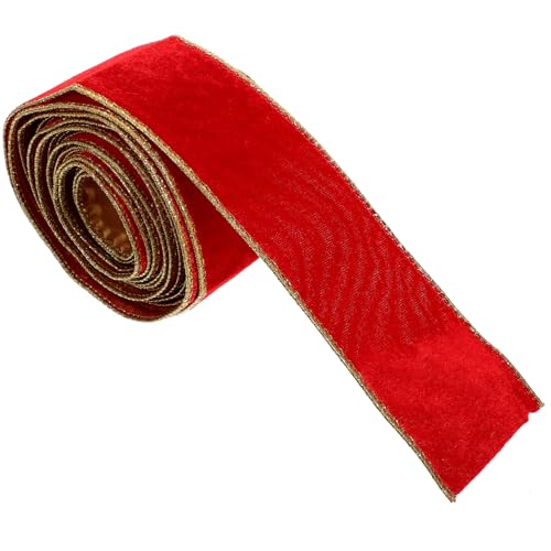 DIYEAH 1Rolle Geschenkband Velours Schneidbar Rolle Multifunktionales Dekoband für Geschenkverpackung DIY Bastelprojekte Dekorative Schleifen und Blumenarrangements von DIYEAH