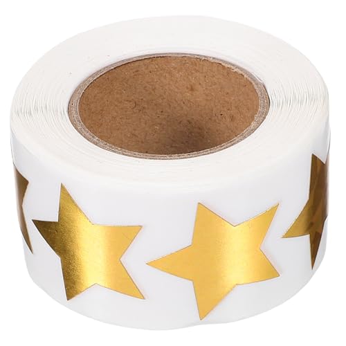DIYEAH 1Rolle Pentagram Aufkleber für Kindergarten und Selbstklebende Belohnungssticker Sternform für Bastelprojekte Belohnungstabellen und Dekoration von DIYEAH