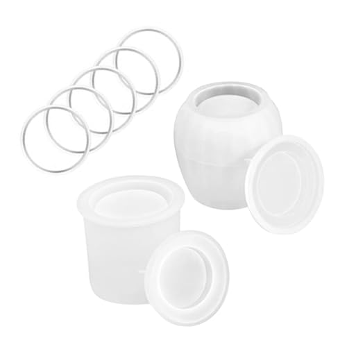 DIYEAH 1Satz Aufbewahrungsglas Silikonform Teiliges DIY Epoxidharz Gießform für Dekorationen und für Bastelprojekte und Abendessengestaltung von DIYEAH
