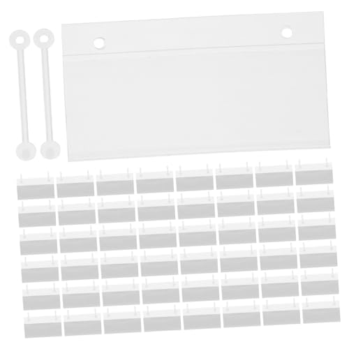 DIYEAH 1Satz Etikettenhalter für Körbe aus Robustem mit Schnappverschluss Transparent für Supermärkte Einkaufszentren und Lager zur Anzeige von Preisen und Artikeldetails von DIYEAH