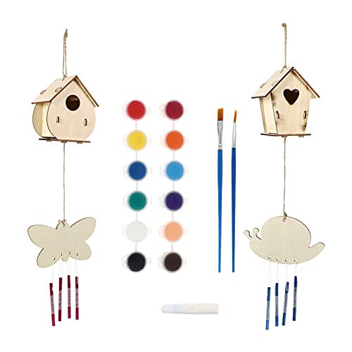 DIYEAH 1Satz Holz Vogelhaus Bausatz Für DIY Handbemalt Für Gestaltung Und Dekoration Kunsthandwerk Für Kleine Künstler Hängendem Seil Für Einfachen Einsatz DIYEAH 1Satz Holz Vogelhaus Bausatz Für DIY Handbemalt Für Gestaltung Und Dekoration Kunsthandwerk Für Kleine Künstler Hängendem Seil Für Einfachen Einsatz von DIYEAH